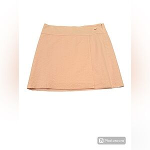 VINEYARD VINES | pink seersucker wrap skirt size 6